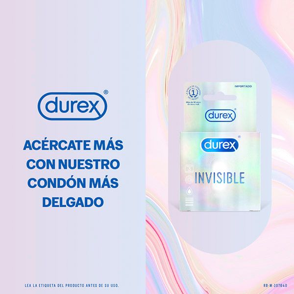 Condones Sensibilidad Durex Invisible Durex